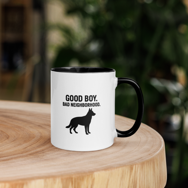 “Good Boy. Bad Neighborhood.” Maverick Mug - Image 4